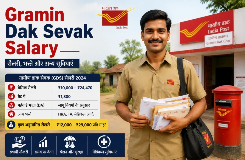 Gramin Dak Sevak Salary 2026: Monthly Pay, TRCA Slabs, Allowances and Full Breakdown Gramin Dak Sevak Salary