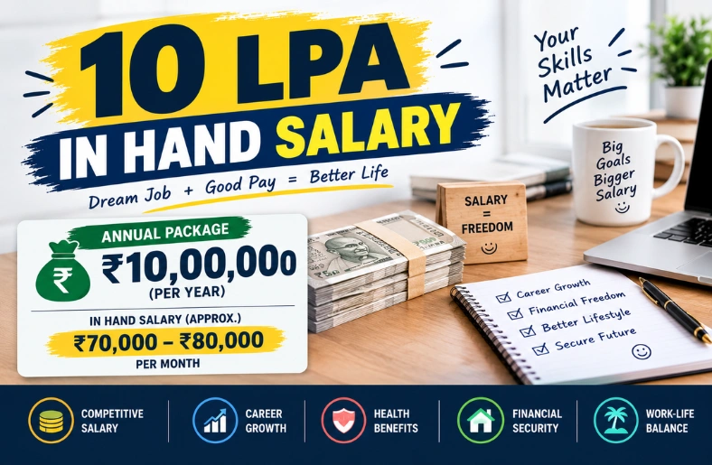 10 LPA In Hand Salary 2026: Exact Monthly Take-Home Breakdown 10 LPA in hand salary