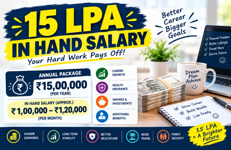 15 LPA In Hand Salary: Exact Monthly Take-Home, Tax & Full Breakdown (2026) 15 LPA in hand salary